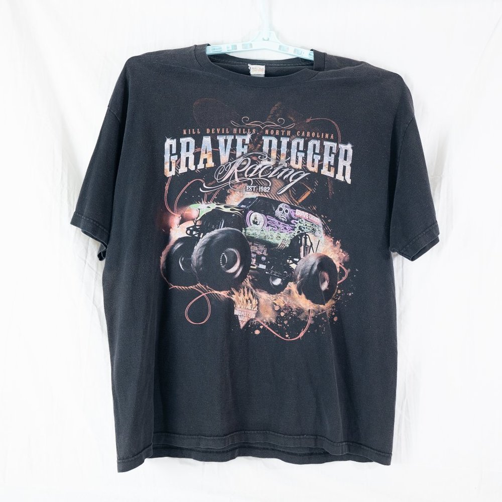 Alstyle Grave Digger Racing Monster Truck T-Shirt GUC , Size 2XL, Black